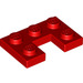LEGO rot Platte 2 x 3 mit Cut Out (73831)