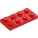 LEGO Red Plate 2 x 4 (3020)