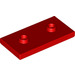 LEGO rot Platte 2 x 4 mit 2 Bolzen (65509)