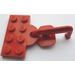 LEGO Red Plate 2 x 4 with Coupling and Hook