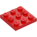 LEGO Röd Platta 3 x 3 (11212)