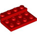 LEGO rouge assiette 3 x 4 x 0.7 Arrondi (3263)