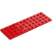 LEGO Red Plate 4 x 12 (3029)