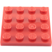 LEGO Red Plate 4 x 4 (3031)