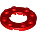 LEGO Red Plate 4 x 4 Round with Cutout (11833 / 28620)