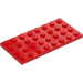 LEGO Red Plate 4 x 8 (3035)