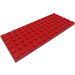 LEGO Rood Plaat 6 x 14 (3456)
