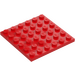 LEGO Red Plate 6 x 6 (3958)