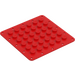 LEGO Red Plate 6 x 6 Flex (79998)