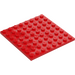 LEGO Rood Plaat 8 x 8 (41539 / 42534)