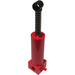 LEGO Red Pneumatic Pump (Old Style) 48mm with Black Piston (4 Studs Long) and Spring (4701)