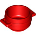 LEGO Red Pot 3 x 3 x 1.75 with Handles (4341)