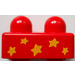 LEGO Red Primo Brick 1 x 2 with Stars (31001)