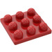 LEGO rot Primo Platte 3 x 3 (31012)