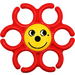 LEGO Red Primo Ring 7 Holes with smile in middle hole (31698 / 76393)