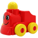 LEGO Rouge Primo Train avec Happy Face Paterne (31155 / 76082)