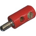 LEGO Rojo Prong Electric Conector con 2 Plug Agujeros