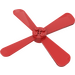 LEGO rouge Propellor 4 Lame 13 Diameter avec tenons et croix