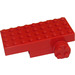 LEGO rouge Pullback Motor 4 x 9 avec roues (2574)