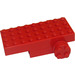 LEGO Red Pullback Motor 4 x 9 with Wheels (2574 / 74572)