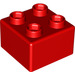 LEGO rouge Quatro Brique 2x2 (48138)