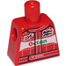 LEGO Rojo Race Coche Conductor Torso sin brazos (973)