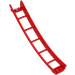 LEGO Red Rail 2 x 16 x 6 Inverted Bow with 3.2 Shaft (26559)