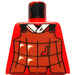 LEGO Red Robber with black rag hat Torso without Arms (973)