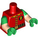 LEGO Rosso Robin con Verde Boots Minifigure Busto (973 / 16360)