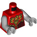 LEGO Rojo Rogon Minifigura Torso (973 / 76382)