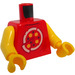 LEGO Red Ronny Minifig Torso (973 / 76382)