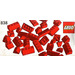 LEGO rouge Roof Bricks Parts Pack, 45° 838