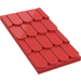 LEGO rot Roof Steigung 4 x 6 ohne oben Loch (4323)