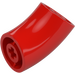 LEGO Red Round Brick with Elbow (Shorter) (1986 / 65473)