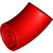 LEGO Red Round Brick with Elbow (Shorter) (1986 / 65473)