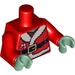 LEGO rouge Santa Yoda Torse (973 / 76382)