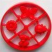 LEGO Red Scala Accessories Sprue with Bow, Flower, Butterfly and Beetle (33052)