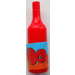 LEGO Red Scala Wine Bottle with Tomatoes Sticker (33011)