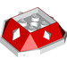 LEGO rot Shell mit Weiß Spikes (67931)