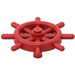 LEGO Red Ship Wheel with Unslotted Pin (4790 / 52395)