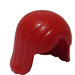 LEGO rouge Épaule Length Cheveux avec Centre Parting (4530 / 96859)