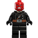 LEGO Rood Schedel met Bruin Riem Minifiguur