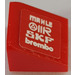 LEGO Rosso Pendenza 1 x 1 (31°) con &#039;MAHLE&#039;, &#039;OMR&#039;, &#039;SKF&#039; e &#039;brembo&#039; Sinistra Adesivo (50746)