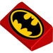 LEGO Red Slope 1 x 2 (31°) with Classic Batman Logo (29094 / 85984)