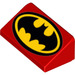 LEGO Czerwony Nachylenie 1 x 2 (31°) z Classic Batman logo (29094 / 85984)