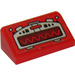 LEGO Red Slope 1 x 2 (31°) with Silver Oscilloscope and Red Sine Wave Sticker (85984)