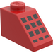 LEGO rot Steigung 1 x 2 (45°) mit 9 + 3 Schwarz Buttons (3040)