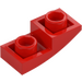 LEGO Red Slope 1 x 2 Curved Inverted (24201)