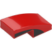 LEGO Red Slope 1 x 2 Curved with Black on Side (11477 / 110071)