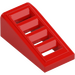 LEGO Red Slope 1 x 2 x 0.7 (18°) with Grille (61409)